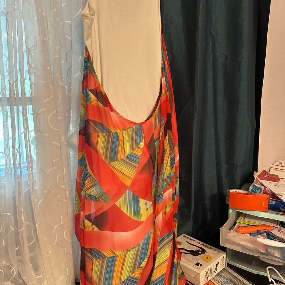 Fashion to Figure unique dress with uneven hemline and geometric design. - Picture 10 of 13